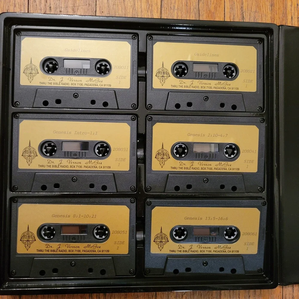 Thru The Bible J Vernon McGee Vol 1 Cassette Tapes Pastor Study Commentary Gift